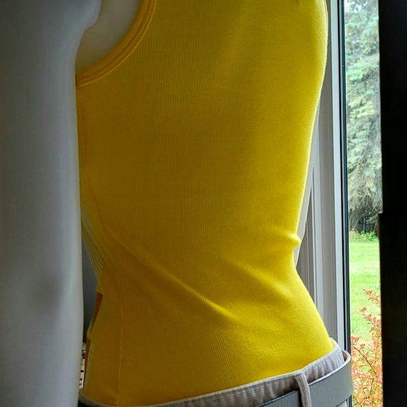 Billabong Yellow Tank Top Size Medium - Picture 6 of 10